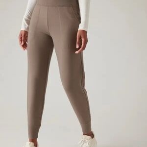 ATHLETA Coaster Luxe Jogger Nirvana Pyrite Brown Pant #658312 Women Size L